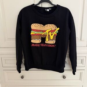 Black MTV Graphic Sweatshirt